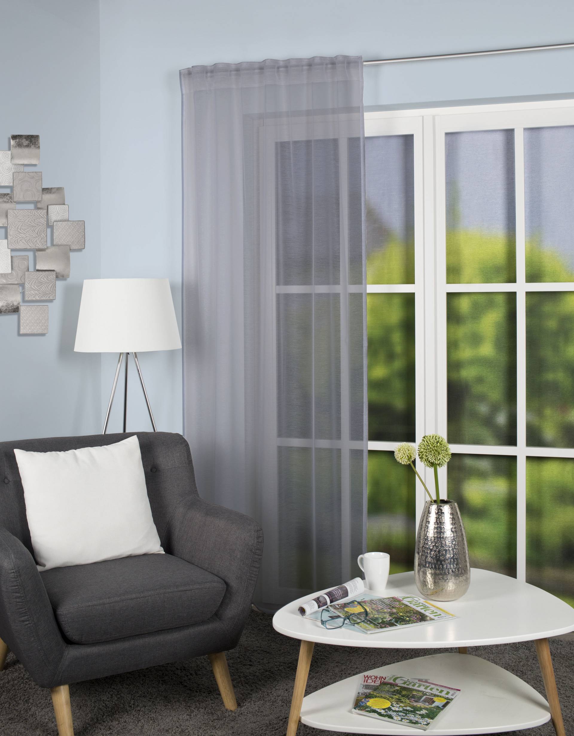 Home Basics Gardine »VINA«, (1 St.), halbtransparent Home Basics Gardine »VINA«, (1 St.), halbtransparent von Home Basics