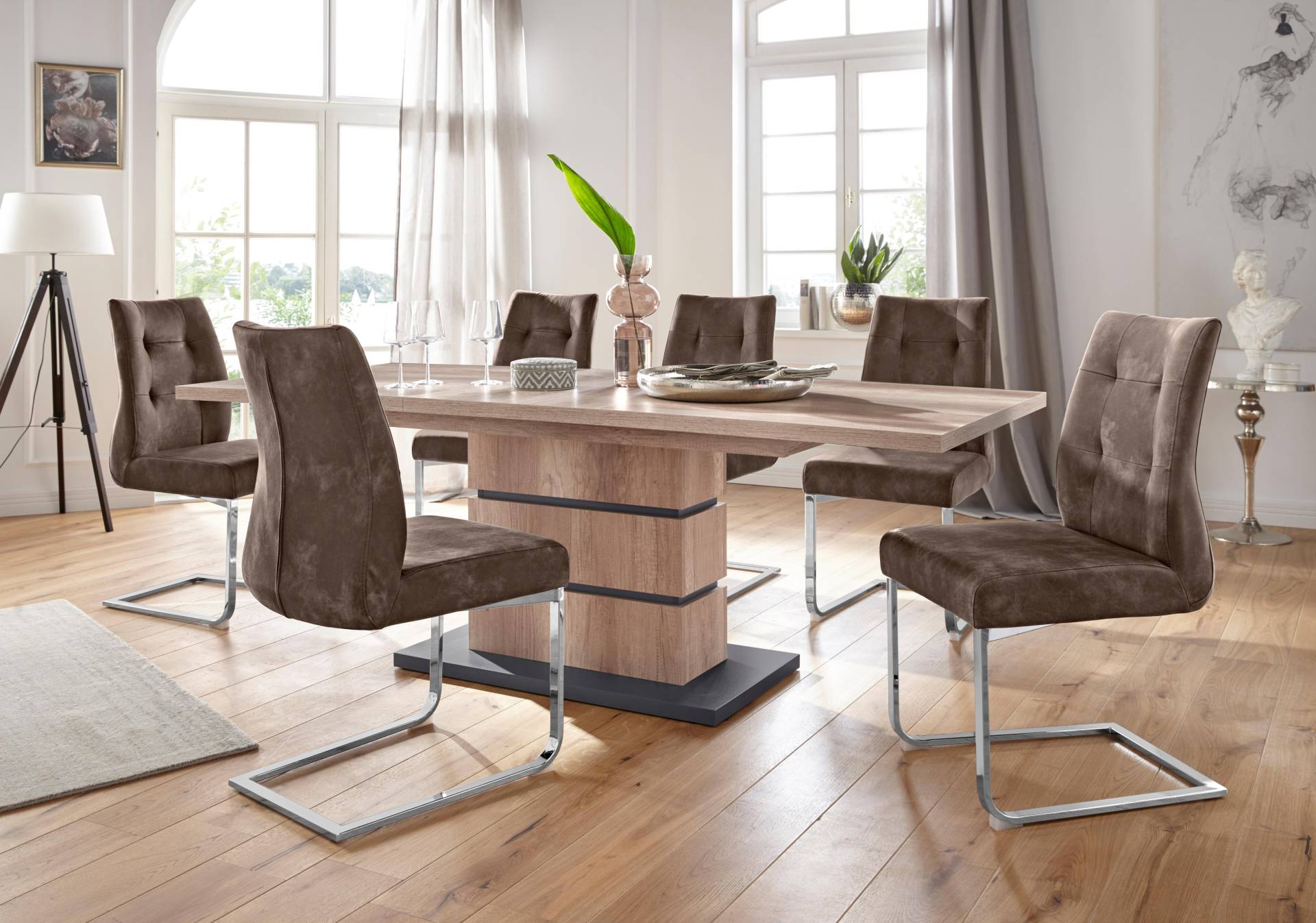 Homexperts Essgruppe »Bonnie«, Breite 140 cm mit 4 Stühlen Homexperts Essgruppe »Bonnie«, Breite 140 cm mit 4 Stühlen von Homexperts
