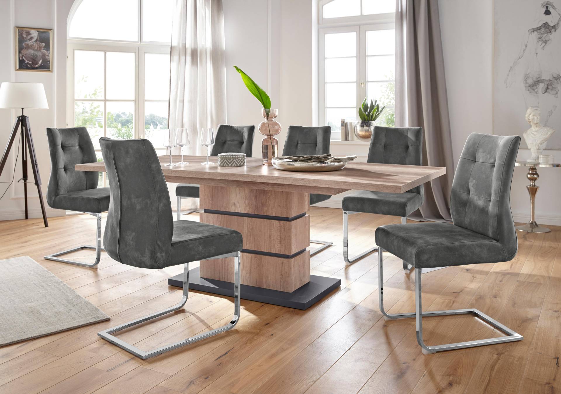 Homexperts Essgruppe »Bonnie«, Breite 140 cm mit 4 Stühlen Homexperts Essgruppe »Bonnie«, Breite 140 cm mit 4 Stühlen von Homexperts