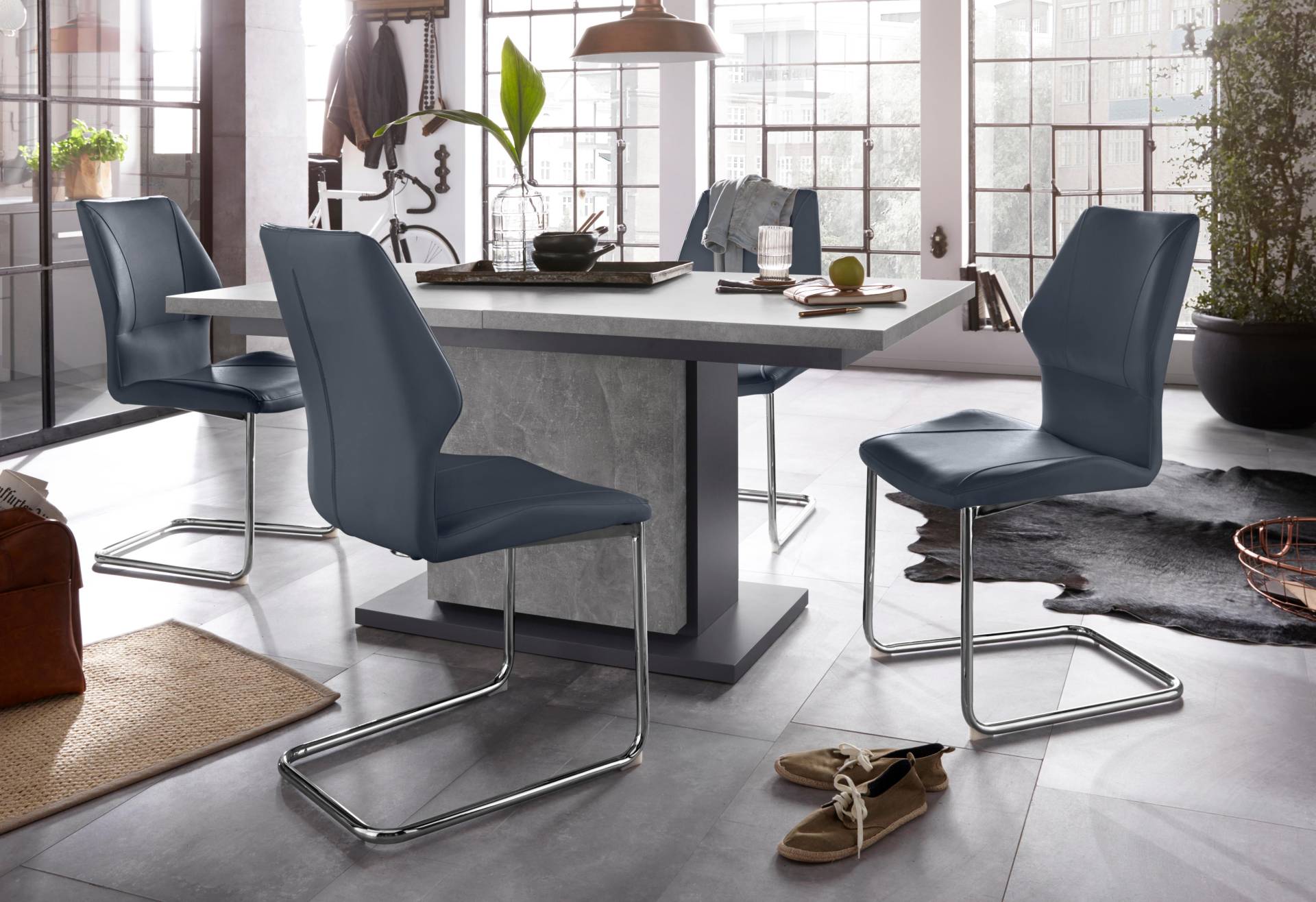 Homexperts Essgruppe »Bärbel/Amelie«, Breite 140 cm mit Auszug und 4 Stühle Homexperts Essgruppe »Bärbel/Amelie«, Breite 140 cm mit Auszug und 4 Stühle von Homexperts