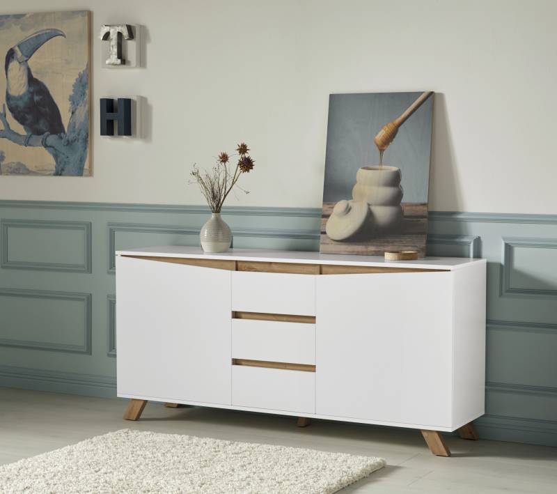 Homexperts Sideboard »Vicky«, Breite 160 cm oder 180 cm, in matt weiss von Homexperts