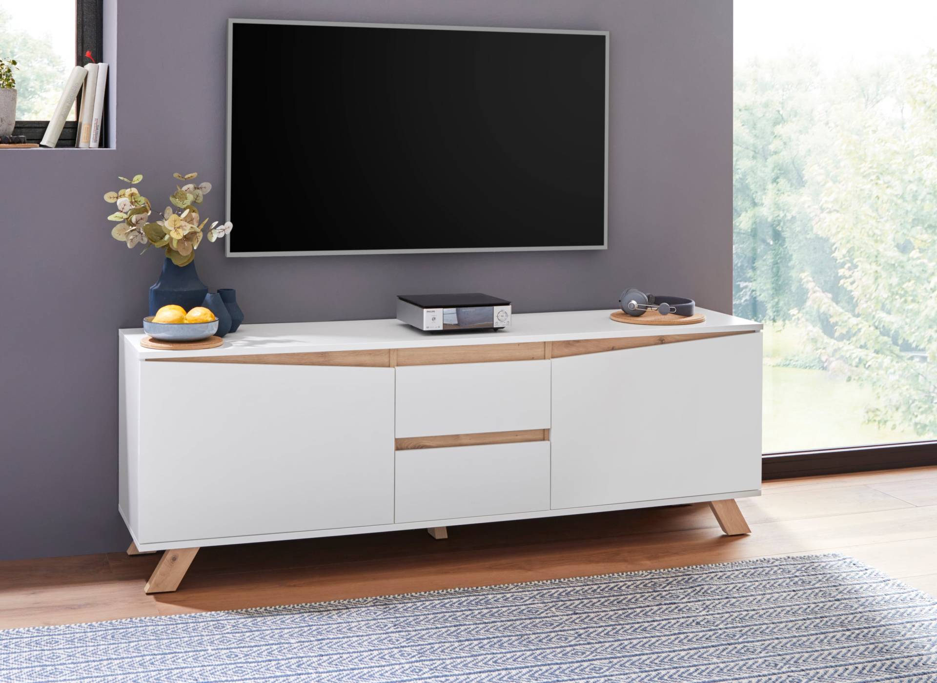 Homexperts TV-Board »Vicky«, Breite 160 cm, in matt weiss von Homexperts