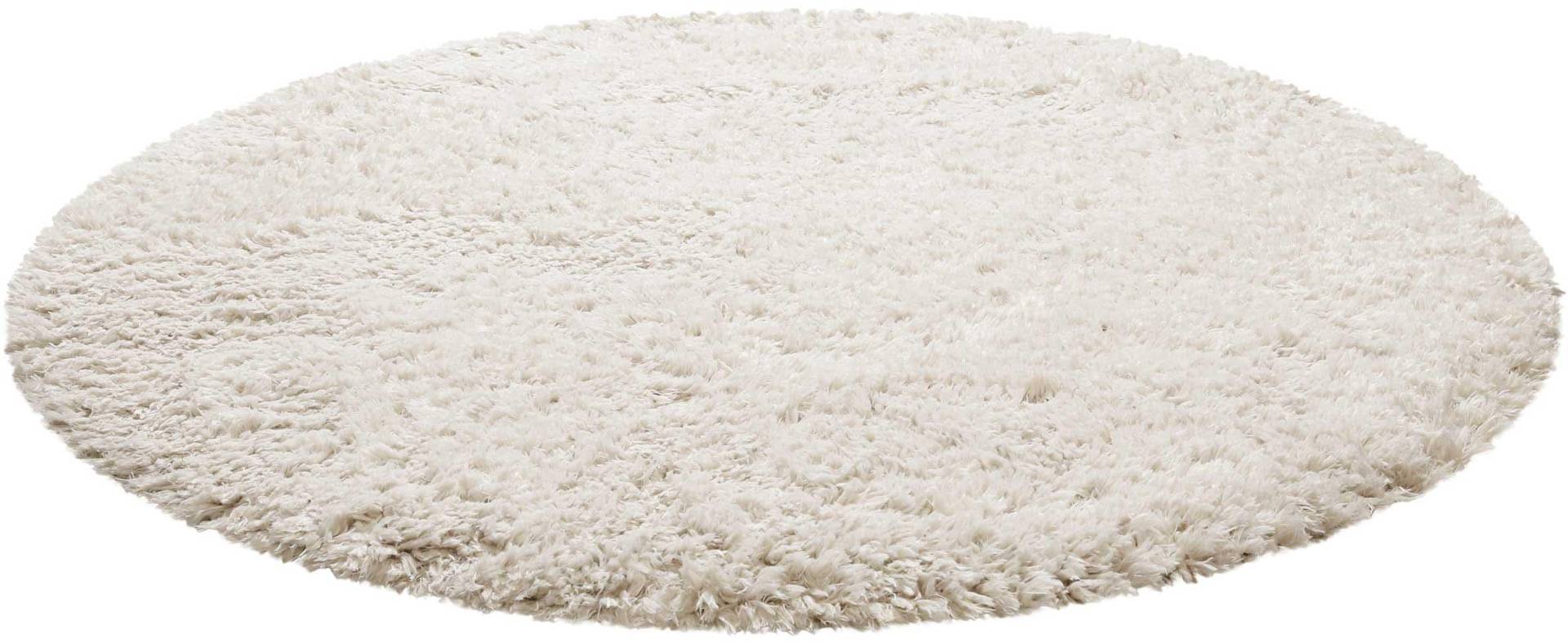 Homie Living Hochflor-Teppich »Matteo HL-0961«, rund, nachhaltig aus 100% recyceltem PET, Langflor, Shaggy, Wohnzimmer von Homie Living