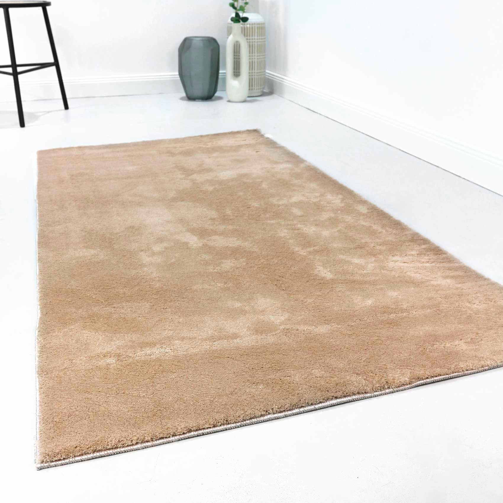 Homie Living Teppich »Lago«, rechteckig, 19 mm Höhe, Kurzflor, Uni Farben, ideal im Wohnzimmer & Schlafzimmer Homie Living Teppich »Lago«, rechteckig, 19 mm Höhe, Kurzflor, Uni Farben, ideal im Wohnzimmer & Schlafzimmer von Homie Living
