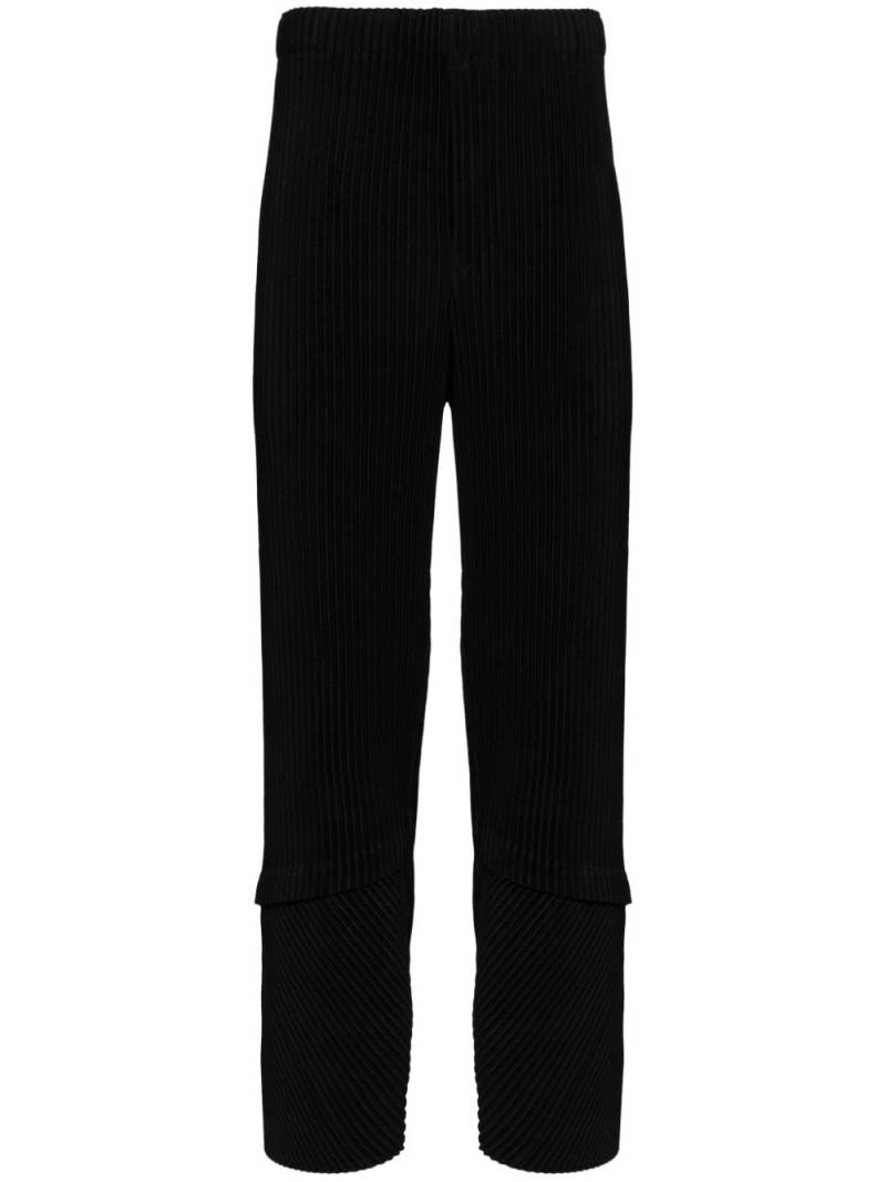 Homme Plissé Issey Miyake Aerial pleated trousers - Black von Homme Plissé Issey Miyake