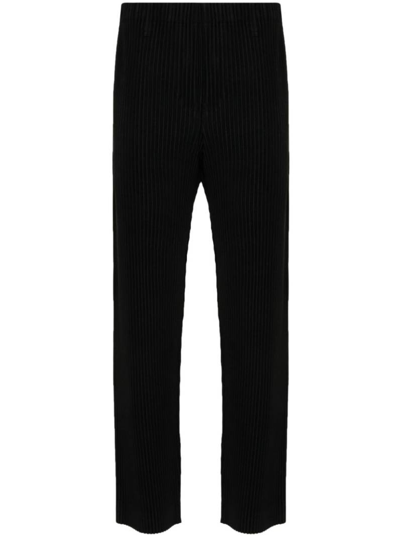 Homme Plissé Issey Miyake Basic slim-fit trousers - Black von Homme Plissé Issey Miyake