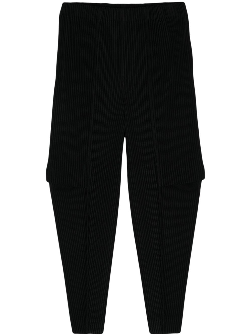 Homme Plissé Issey Miyake Cargo plissé tapered trousers - Black von Homme Plissé Issey Miyake