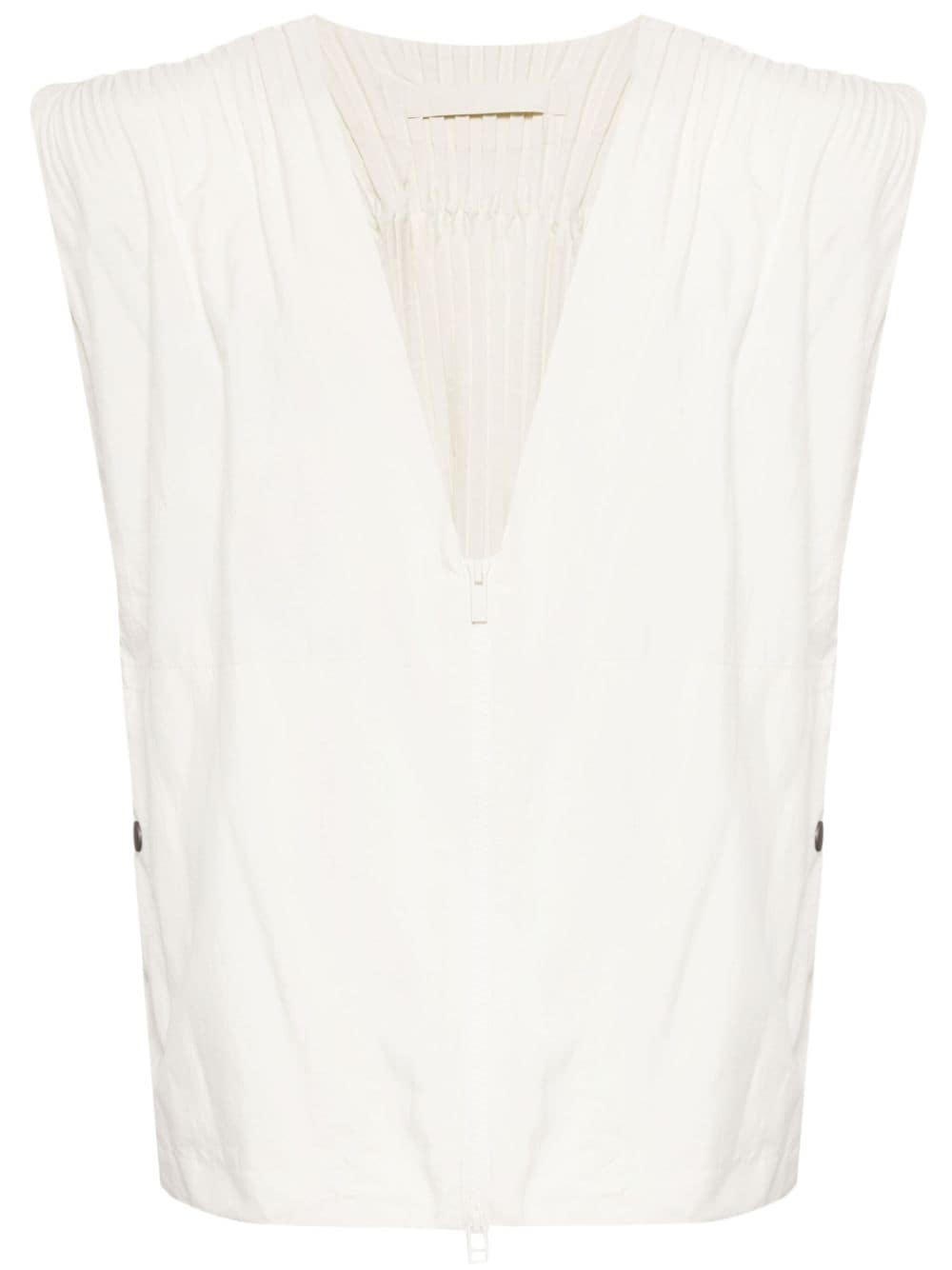 Homme Plissé Issey Miyake Cascade pleated vest - White von Homme Plissé Issey Miyake