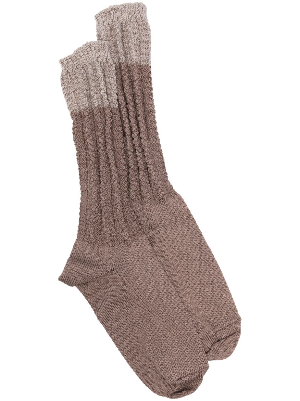 Homme Plissé Issey Miyake Churros socks - Brown von Homme Plissé Issey Miyake