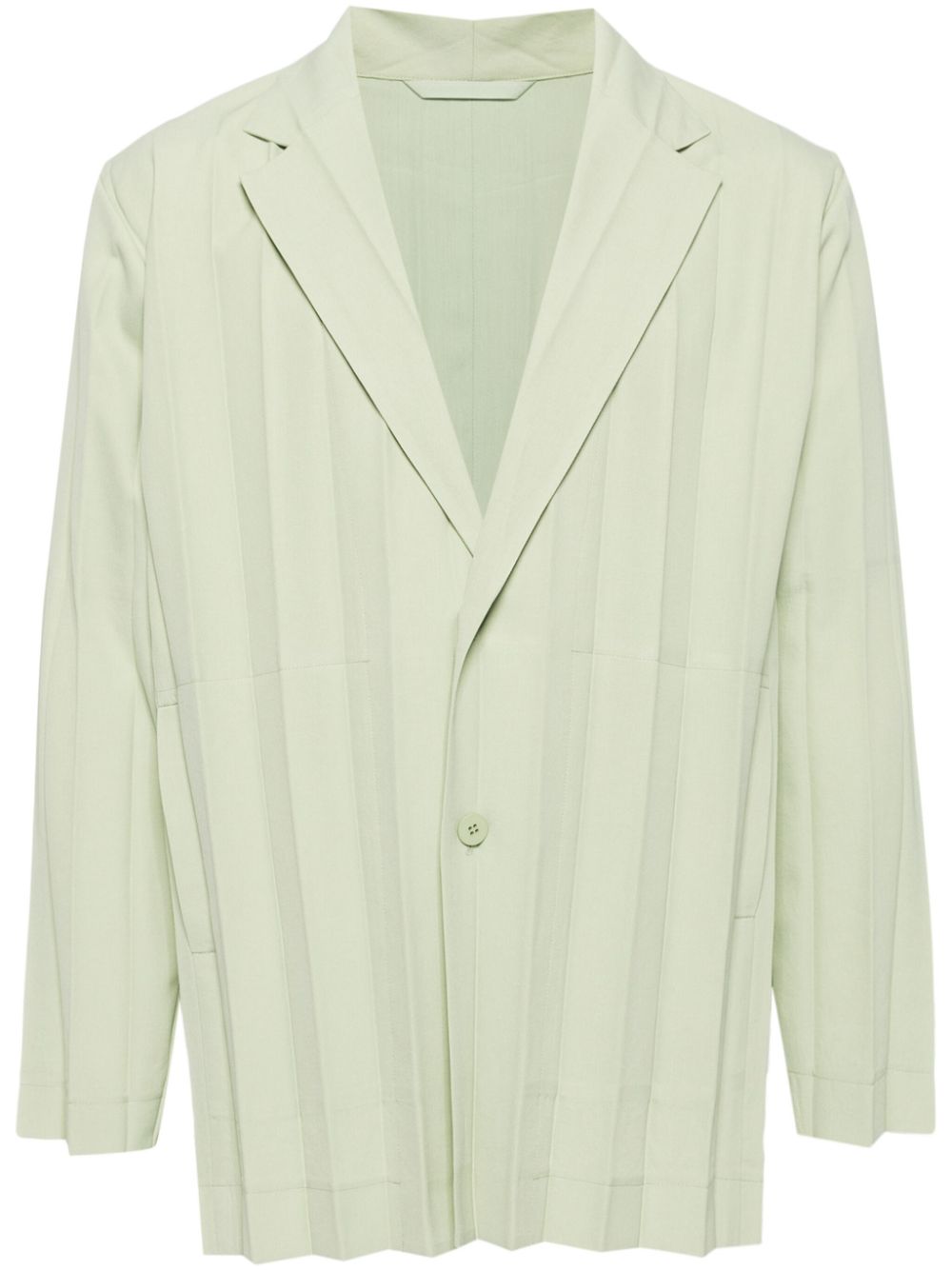 Homme Plissé Issey Miyake Edge Ensemble pleated blazer - Green von Homme Plissé Issey Miyake