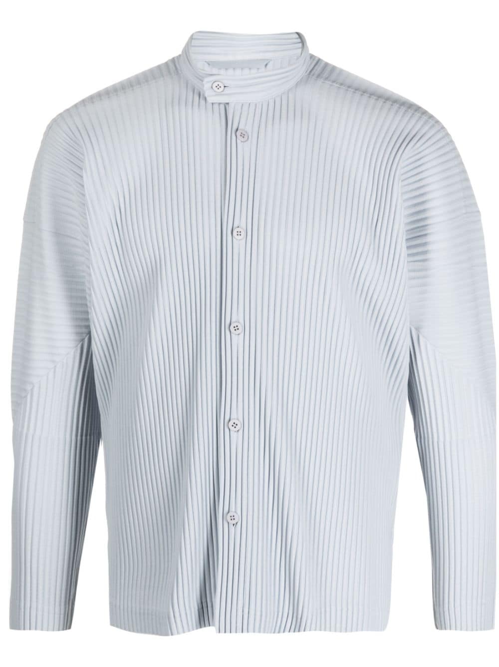 Homme Plissé Issey Miyake ribbed long-sleeve shirt - Grey von Homme Plissé Issey Miyake