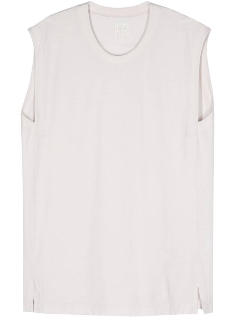 Homme Plissé Issey Miyake Hard Twist tank top - Neutrals von Homme Plissé Issey Miyake