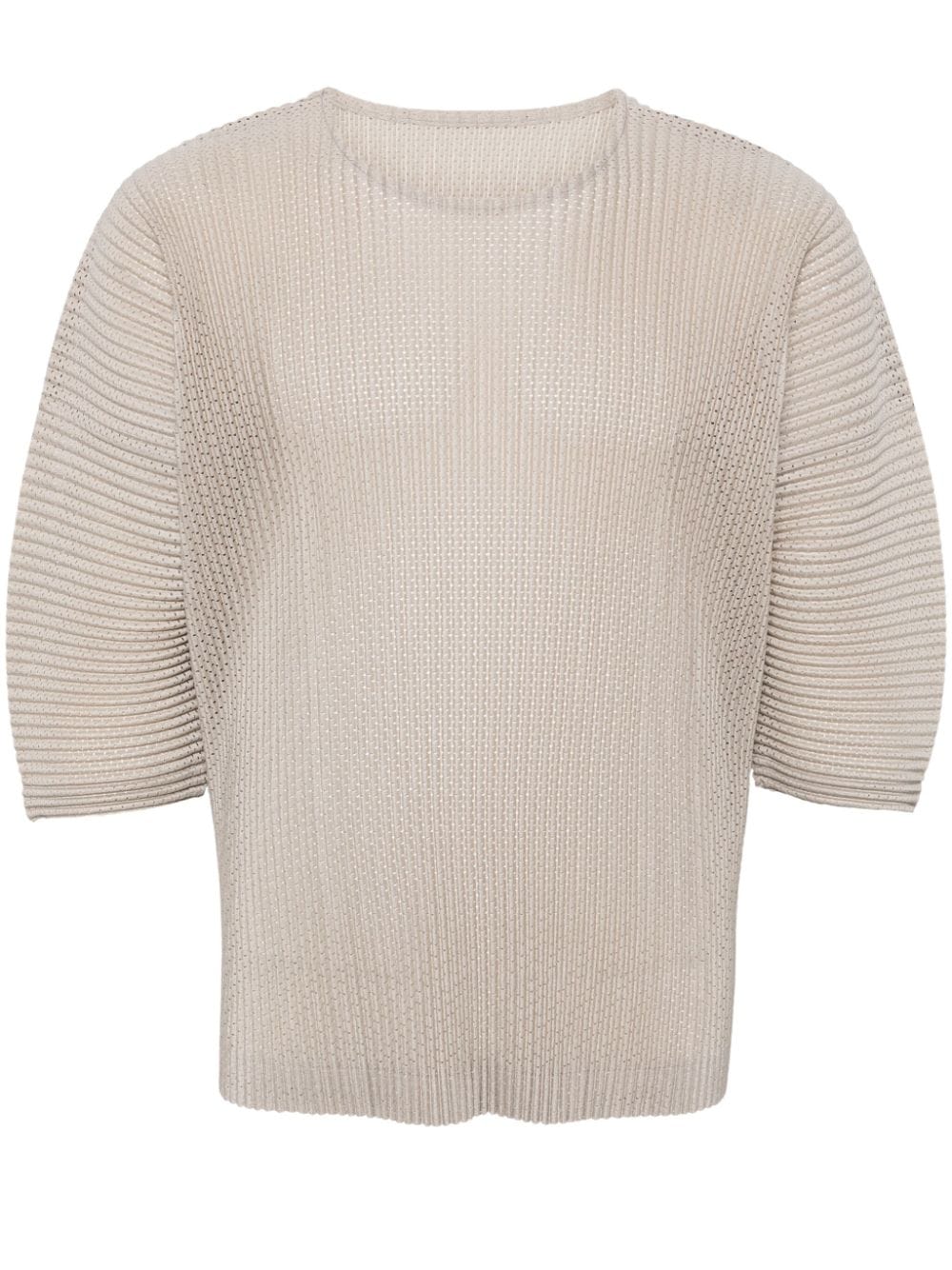 Homme Plissé Issey Miyake Light Mesh pleated T-shirt - Grey von Homme Plissé Issey Miyake