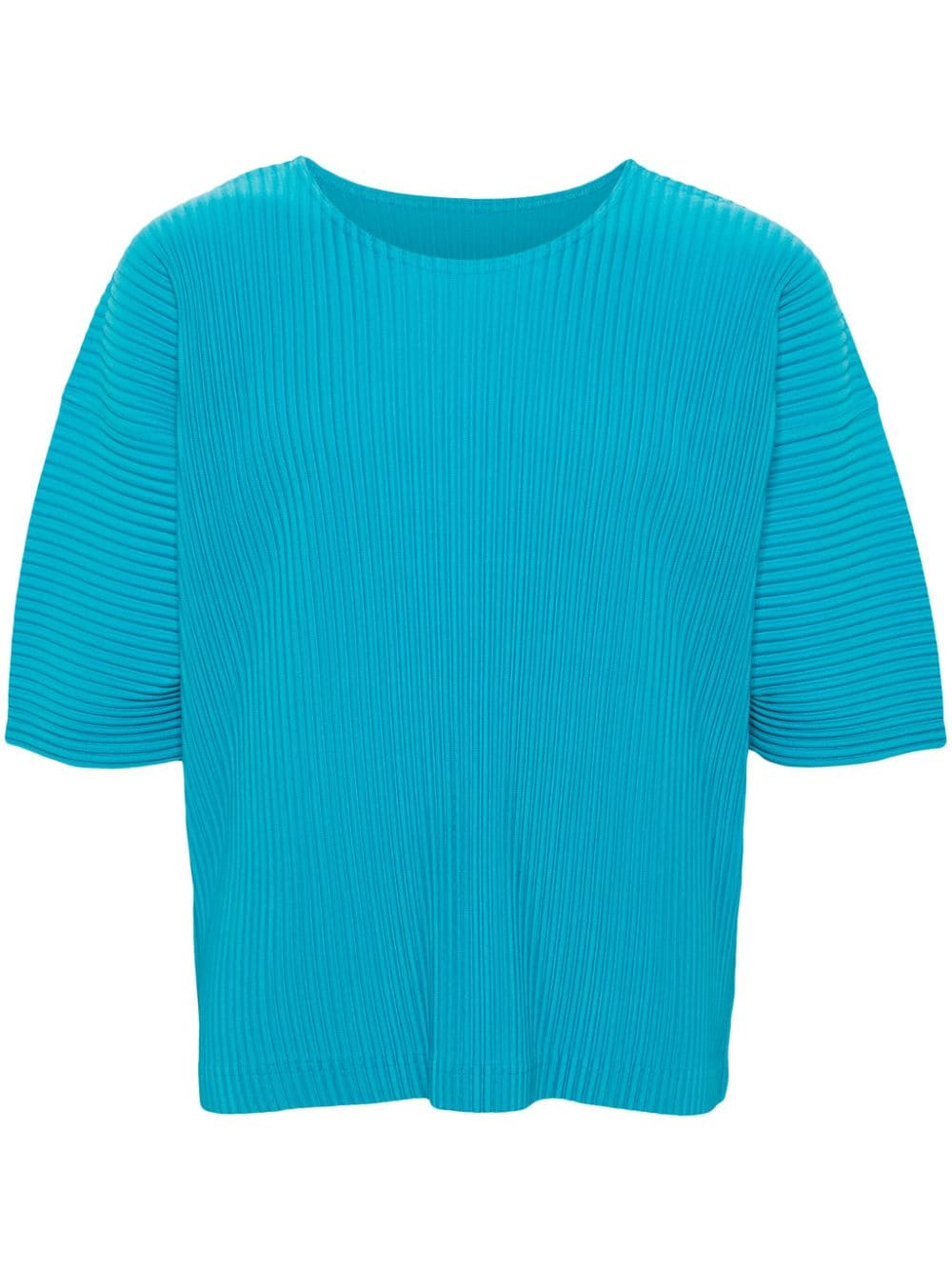 Homme Plissé Issey Miyake MC March pleated T-shirt - Blue von Homme Plissé Issey Miyake