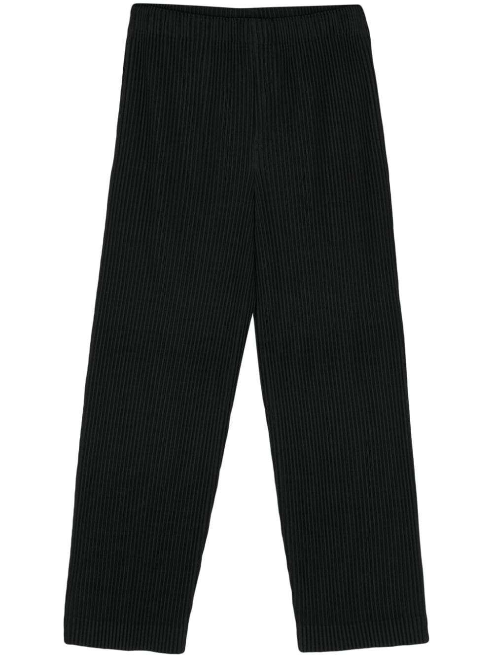 Homme Plissé Issey Miyake MC March pleated trousers - Black von Homme Plissé Issey Miyake