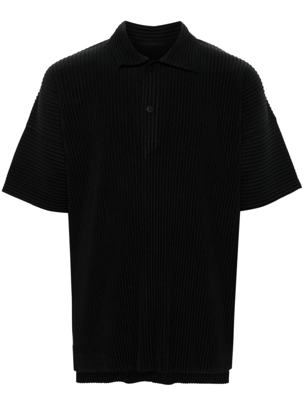 Homme Plissé Issey Miyake MC May polo shirt - Black von Homme Plissé Issey Miyake