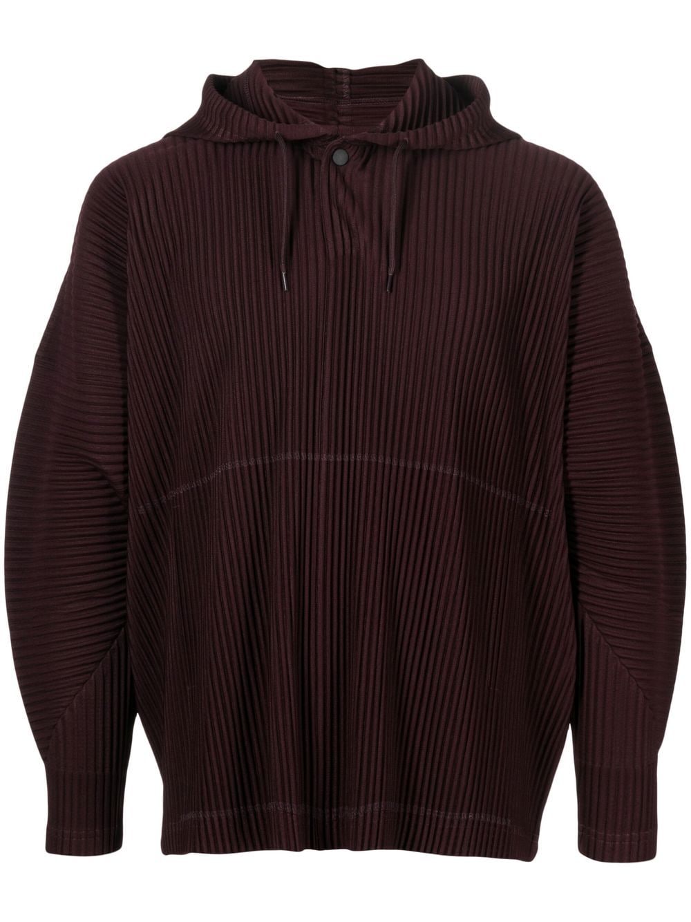 Homme Plissé Issey Miyake MC November pleated hoodie - Brown von Homme Plissé Issey Miyake