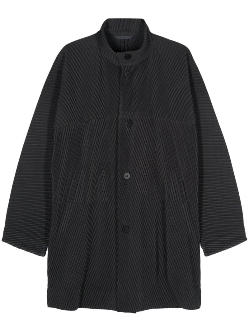 Homme Plissé Issey Miyake MC November plissé coat - Grey von Homme Plissé Issey Miyake