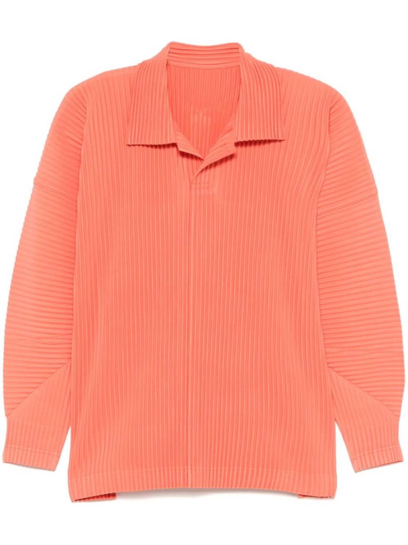 Homme Plissé Issey Miyake MC October polo shirt - Orange von Homme Plissé Issey Miyake