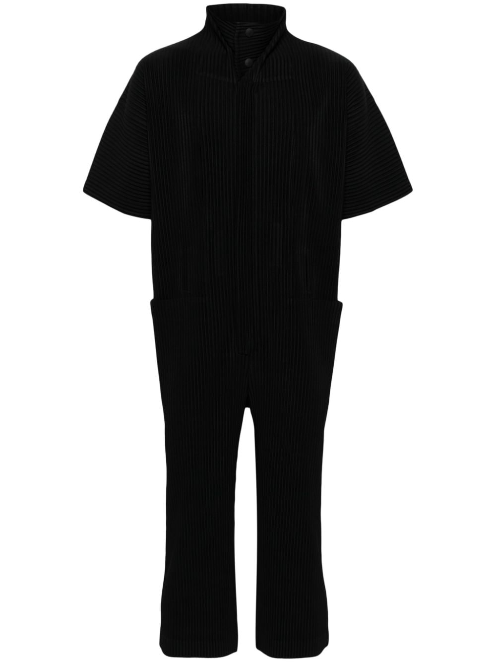 Homme Plissé Issey Miyake Pleats Bottoms zip-up jumpsuit - Black von Homme Plissé Issey Miyake