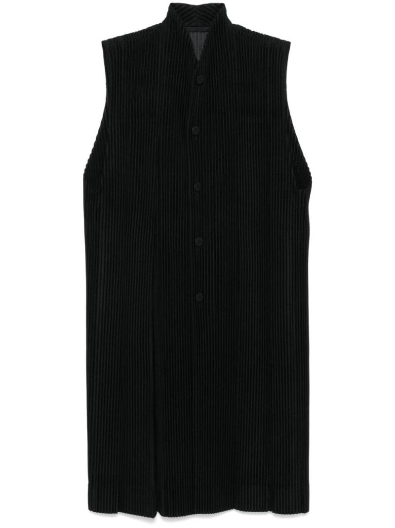 Homme Plissé Issey Miyake Tucked vest - Black von Homme Plissé Issey Miyake