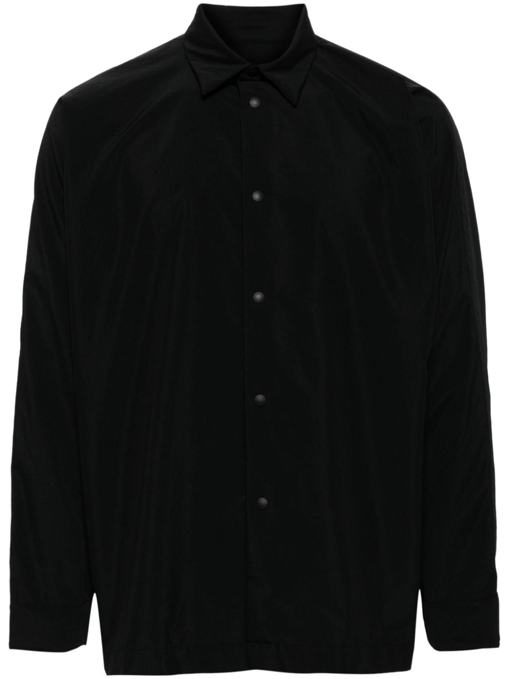 Homme Plissé Issey Miyake Verso 1 point-collar shirt - Black von Homme Plissé Issey Miyake