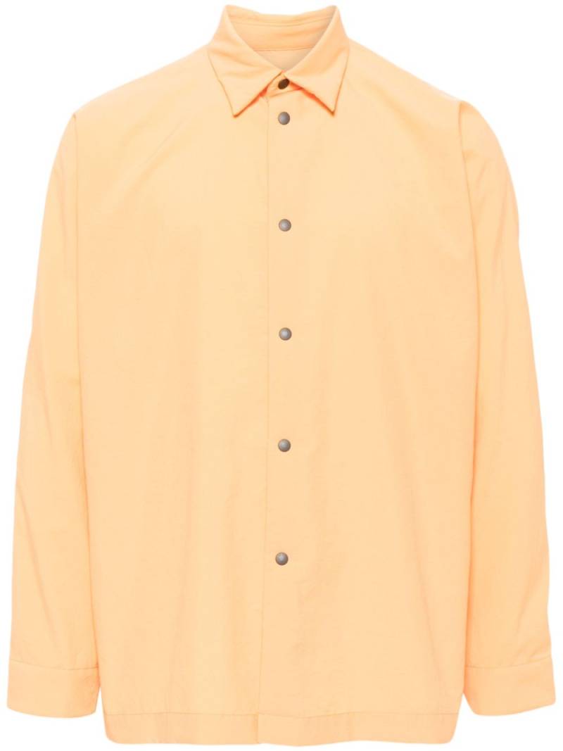 Homme Plissé Issey Miyake Verso 1 point-collar shirt - Orange von Homme Plissé Issey Miyake