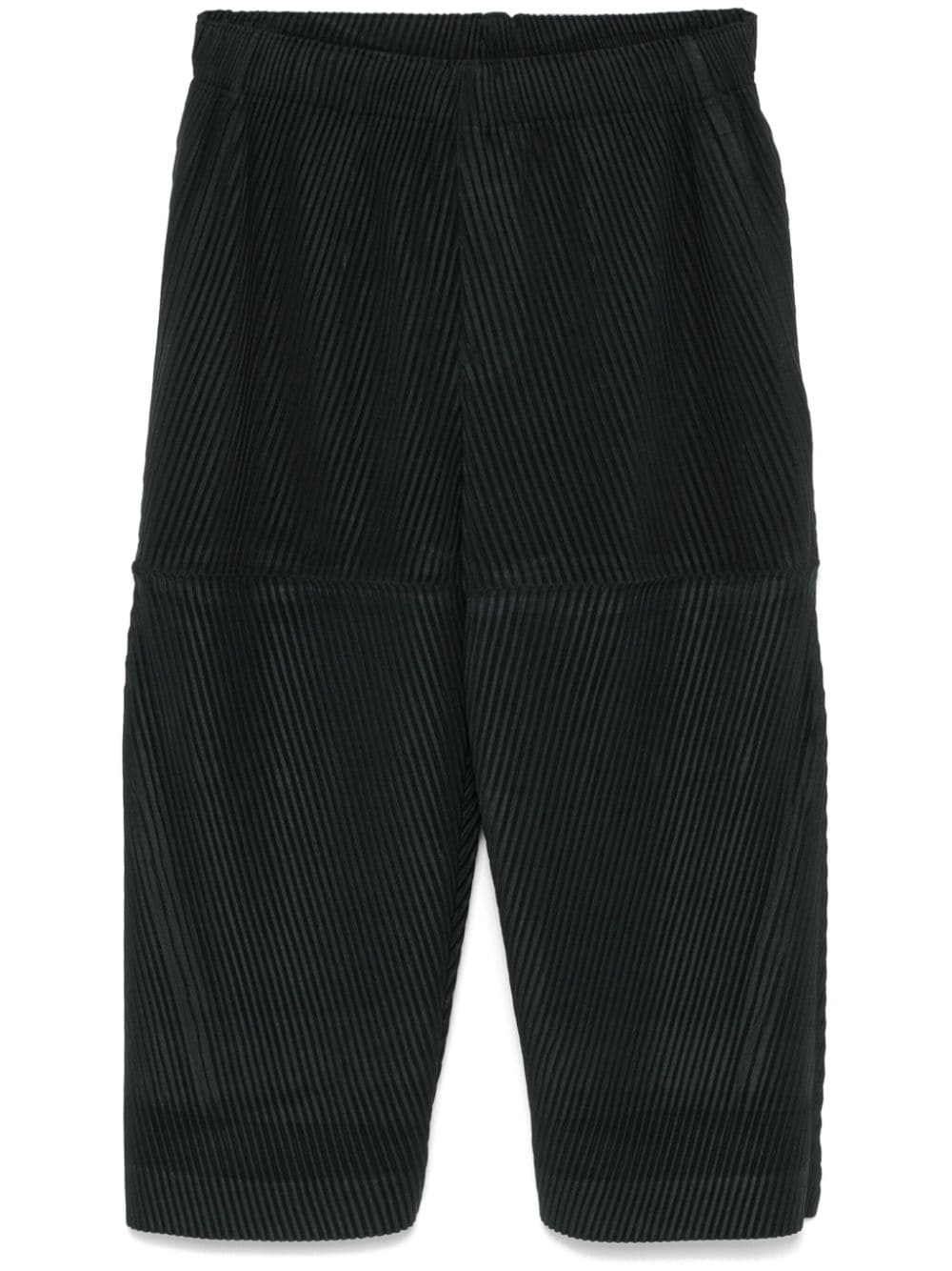 Homme Plissé Issey Miyake cropped trousers - Green von Homme Plissé Issey Miyake