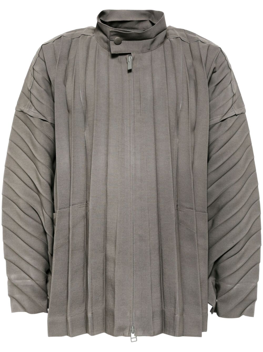 Homme Plissé Issey Miyake edge pleated jacket - Grey von Homme Plissé Issey Miyake