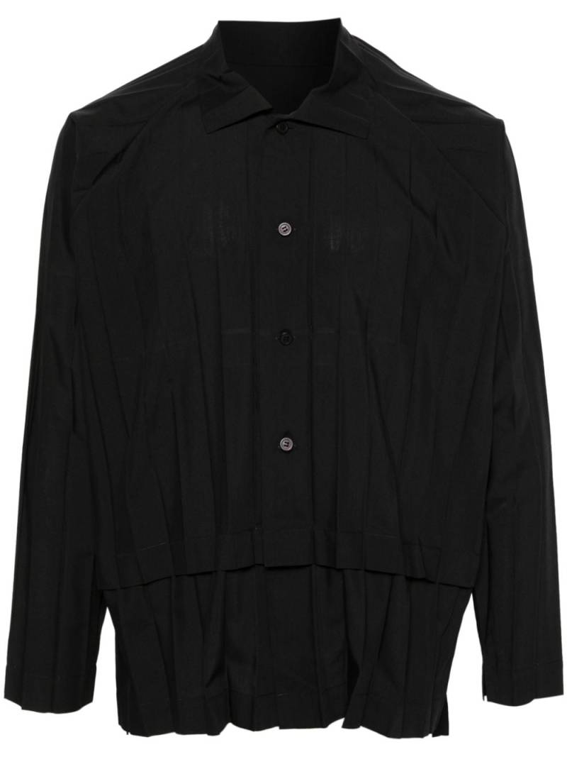 Homme Plissé Issey Miyake layered plissé shirt - Black von Homme Plissé Issey Miyake