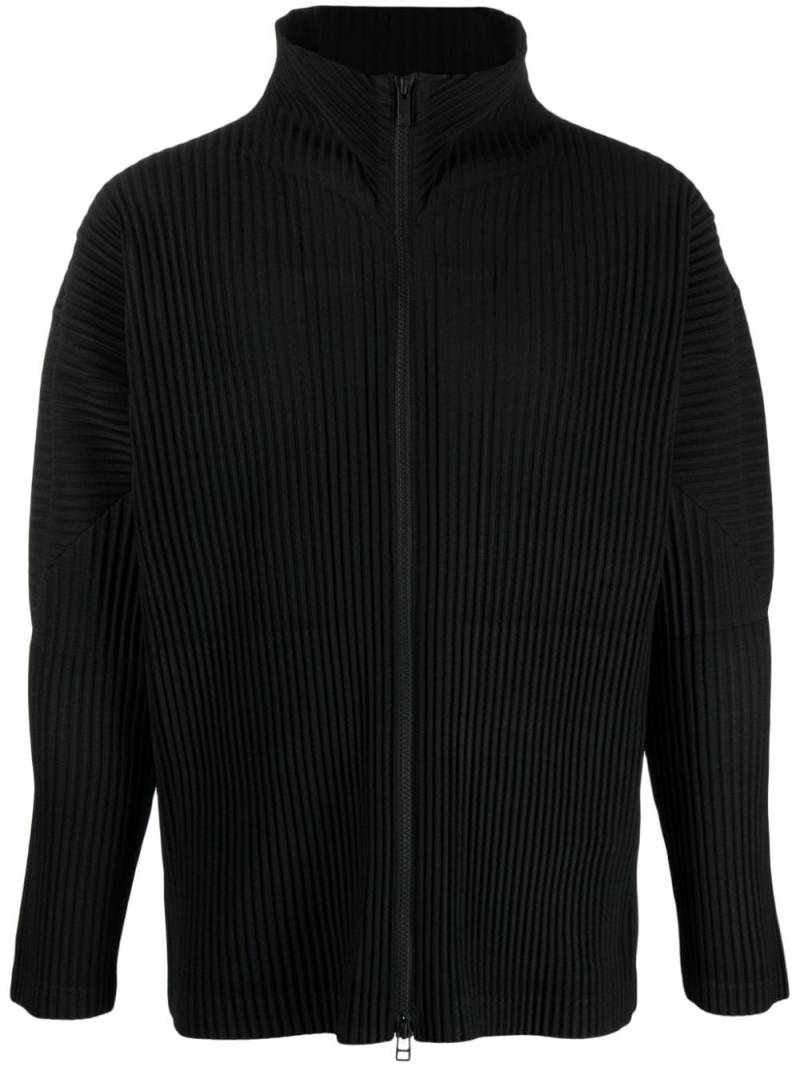 Homme Plissé Issey Miyake pleated plissé lightweight jacket - Black von Homme Plissé Issey Miyake