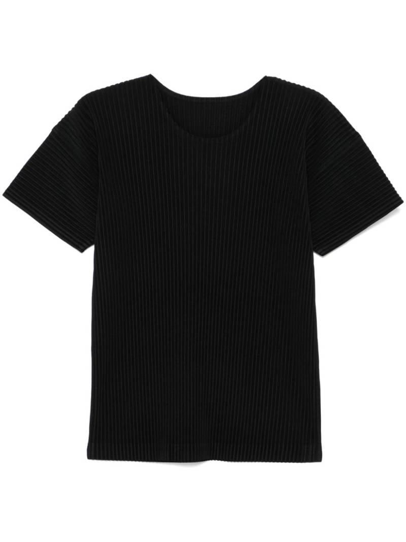 Homme Plissé Issey Miyake plissé T-shirt - Black von Homme Plissé Issey Miyake