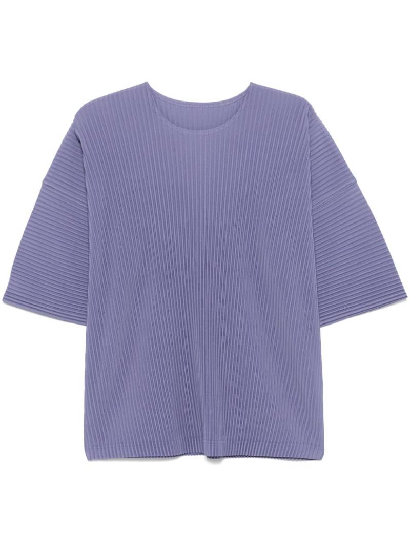 Homme Plissé Issey Miyake plissé T-shirt - Purple von Homme Plissé Issey Miyake