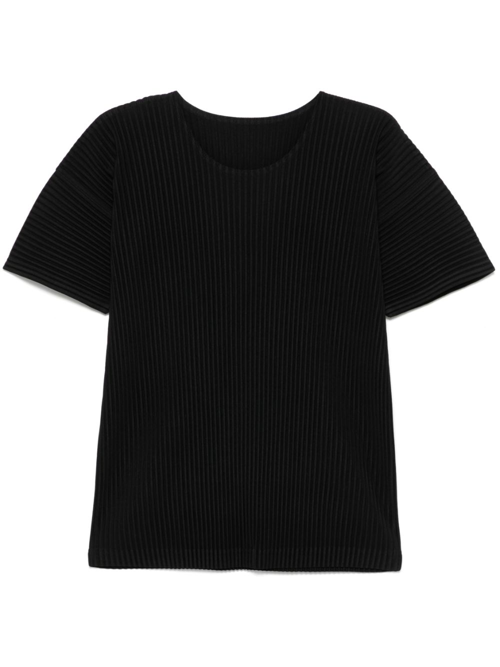 Homme Plissé Issey Miyake plissé-effect T-shirt - Black von Homme Plissé Issey Miyake