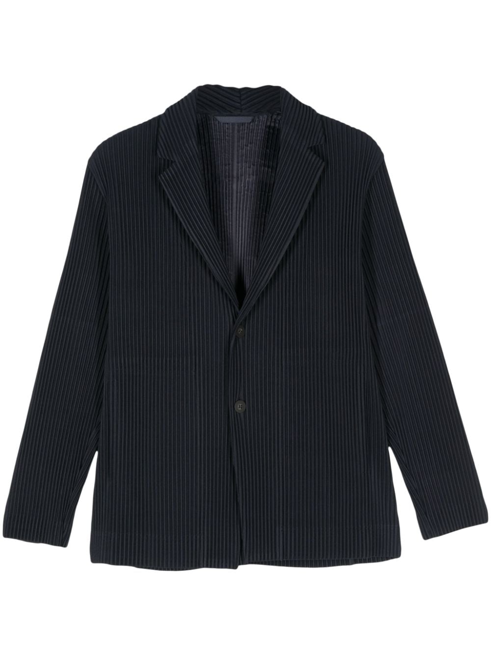 Homme Plissé Issey Miyake plissé-effect blazer - Blue von Homme Plissé Issey Miyake