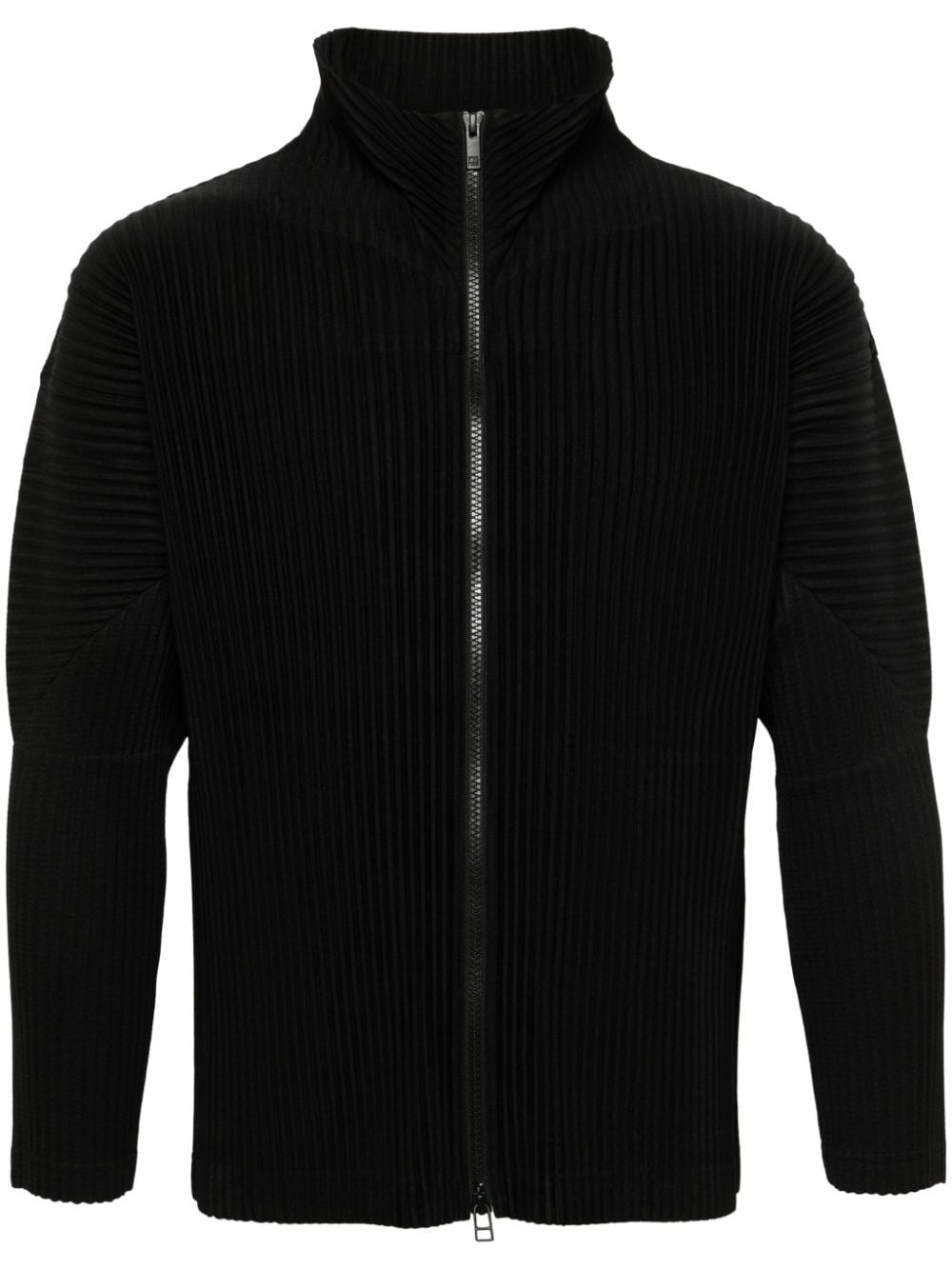 Homme Plissé Issey Miyake plissé-effect jacket - Black von Homme Plissé Issey Miyake