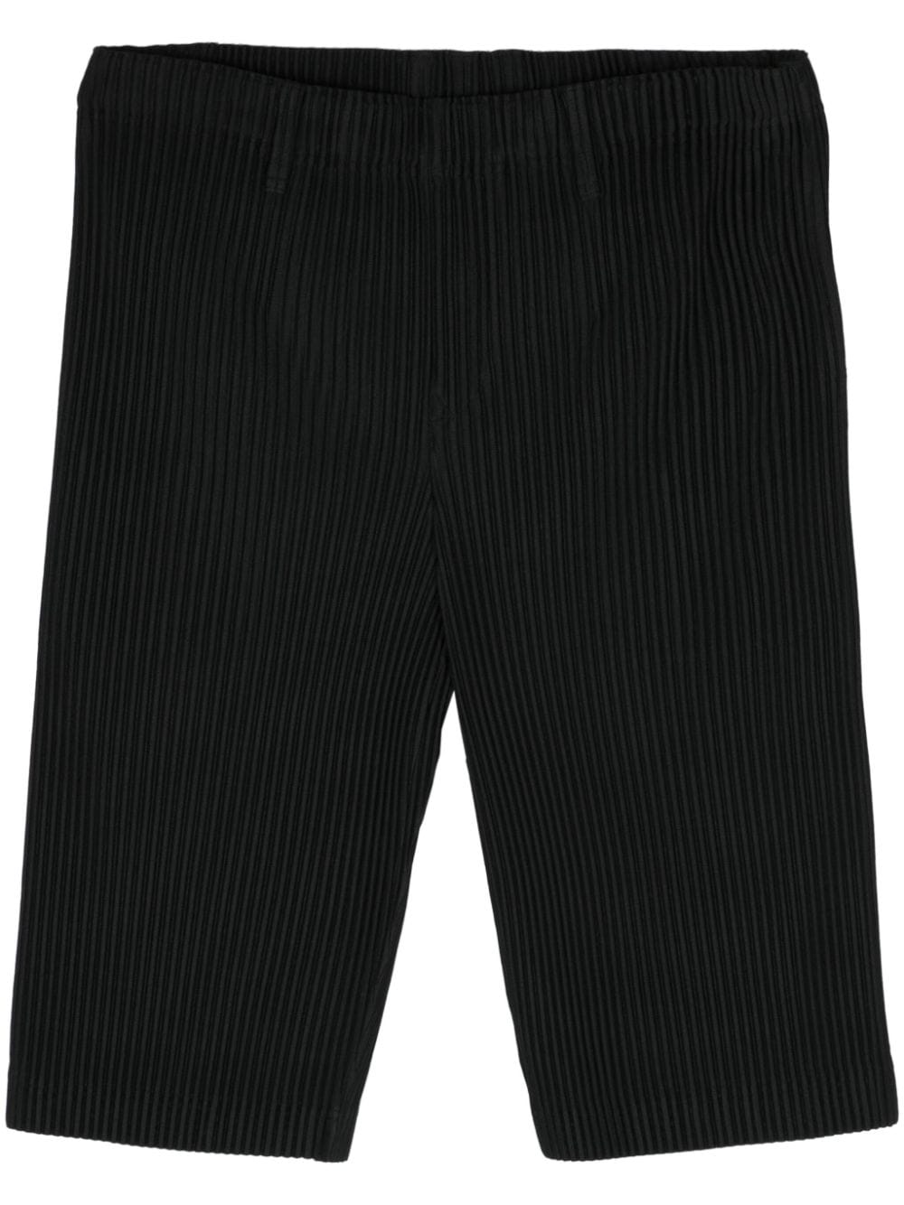 Homme Plissé Issey Miyake plissé-effect tailored shorts - Black von Homme Plissé Issey Miyake