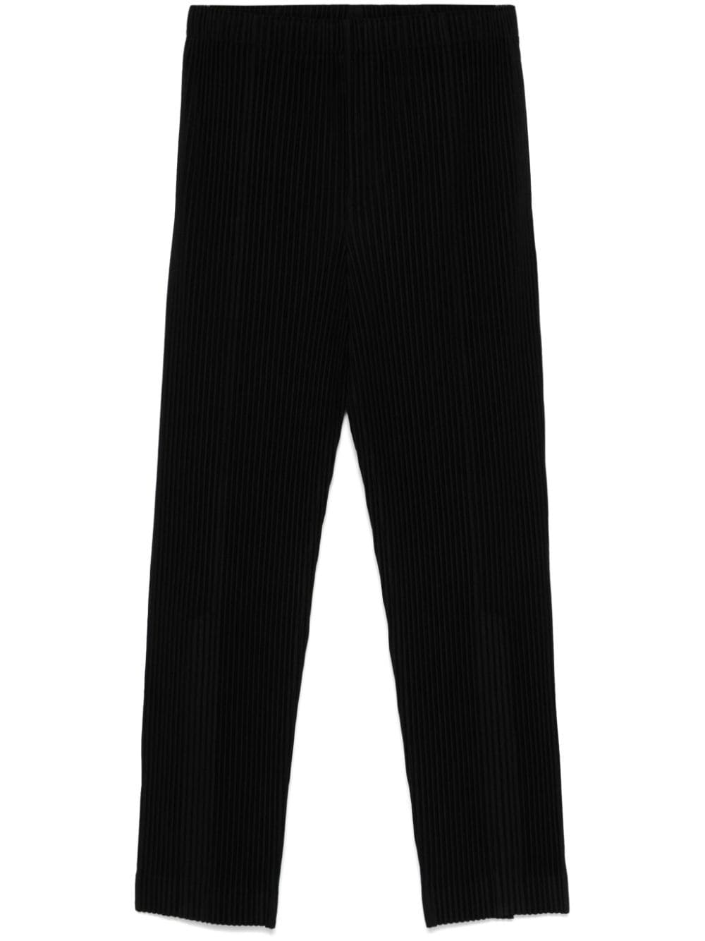 Homme Plissé Issey Miyake plissé-effect trousers - Black von Homme Plissé Issey Miyake