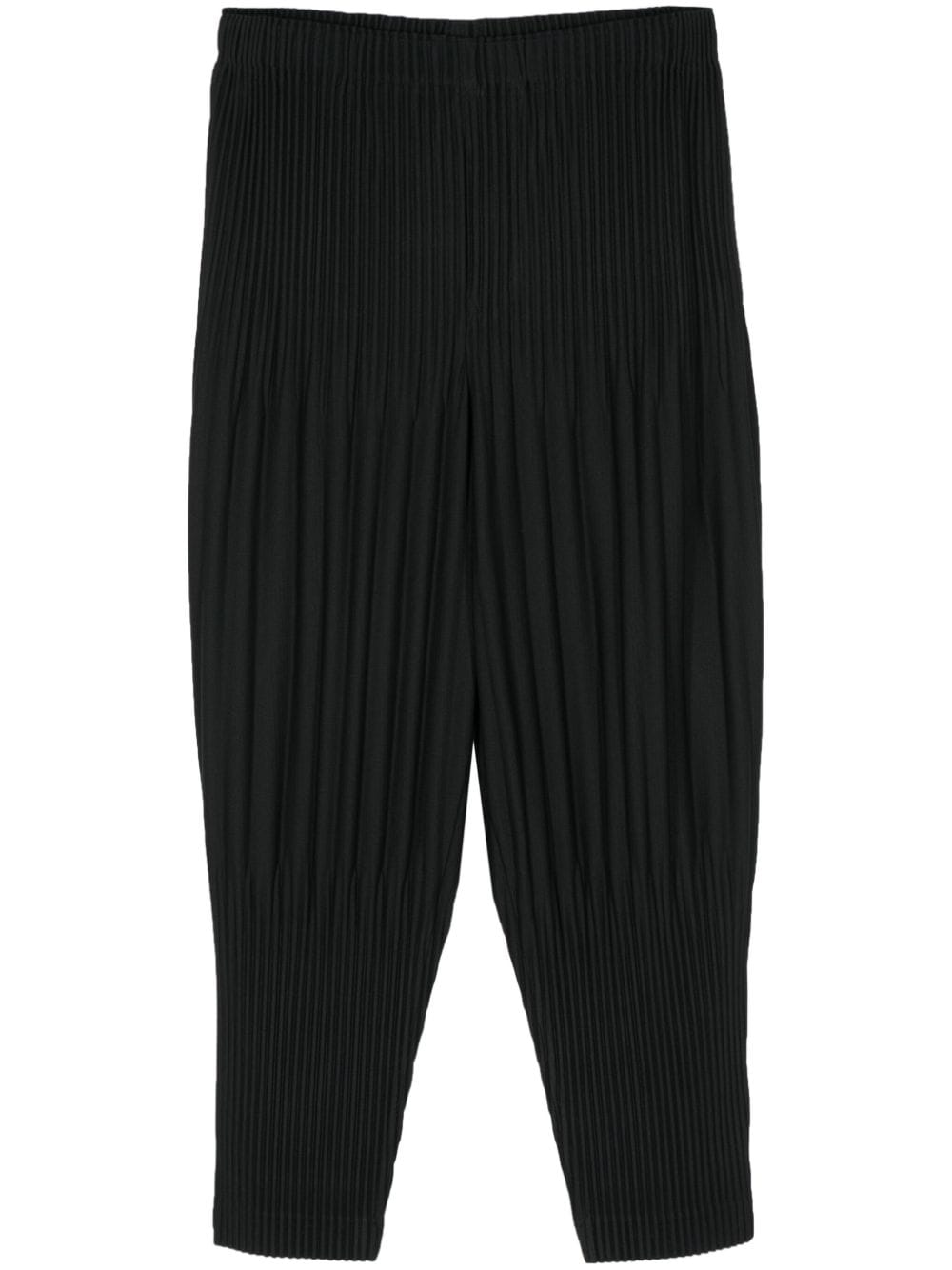 Homme Plissé Issey Miyake plissé-effect trousers - Black von Homme Plissé Issey Miyake