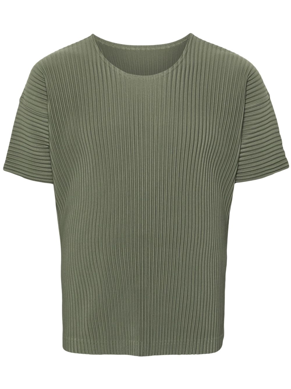 Homme Plissé Issey Miyake plissé jersey T-shirt - Green von Homme Plissé Issey Miyake