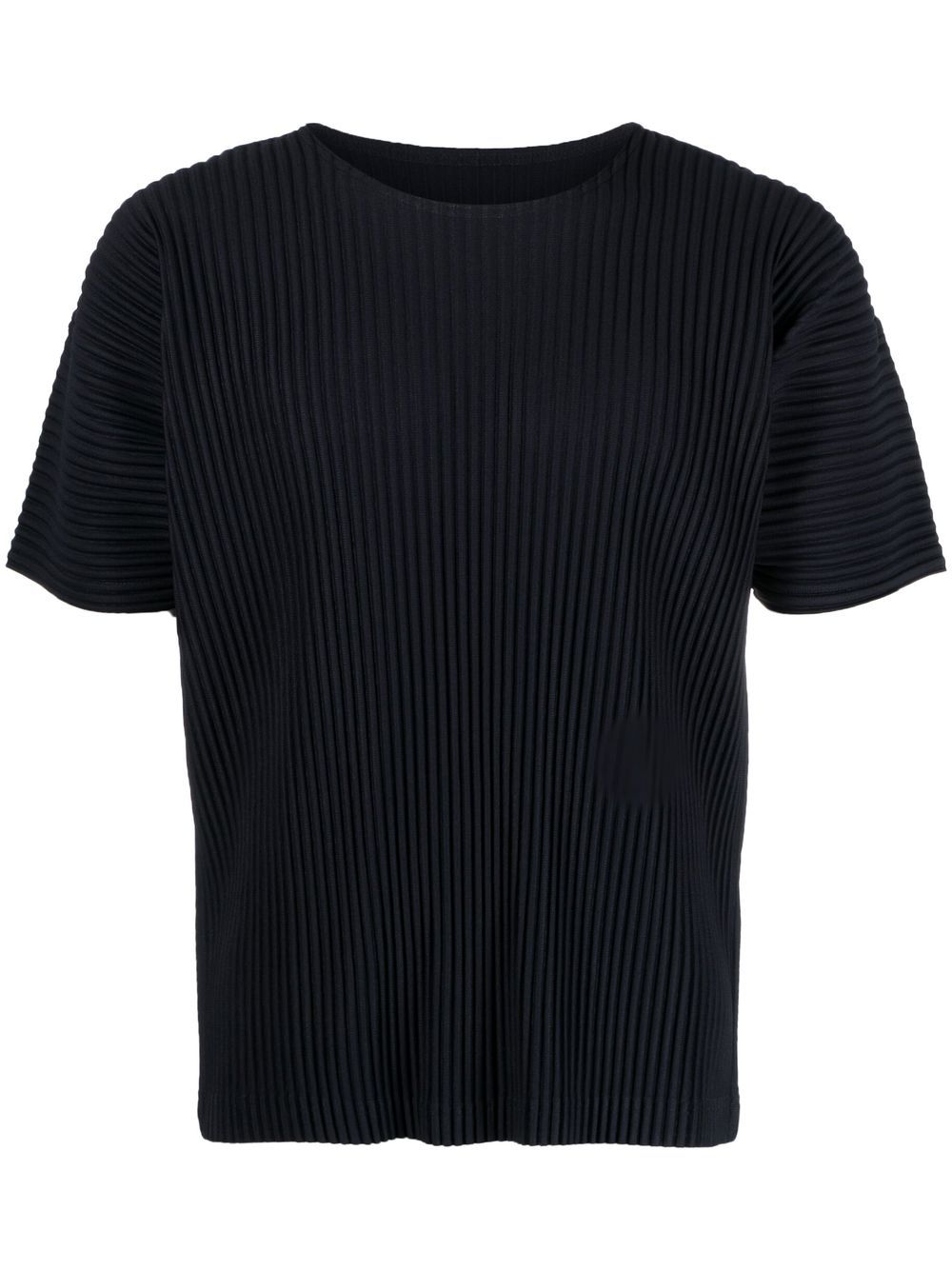 Homme Plissé Issey Miyake plissé round-neck T-shirt - Blue von Homme Plissé Issey Miyake