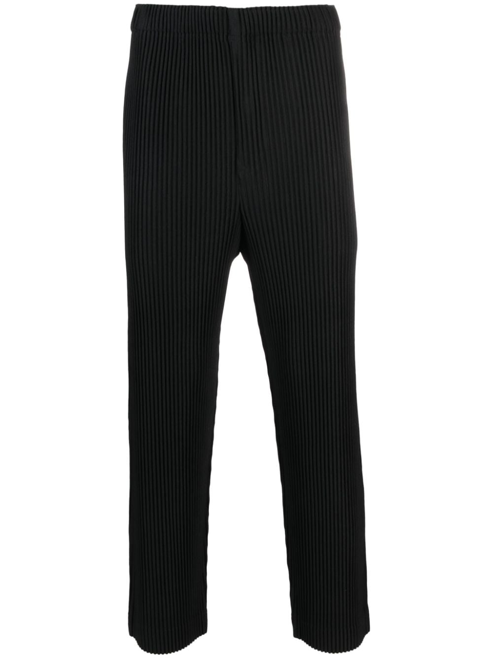 Homme Plissé Issey Miyake plissé straight-leg trousers - Black von Homme Plissé Issey Miyake