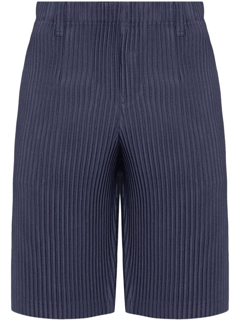 Homme Plissé Issey Miyake plissé tailored shorts - Blue von Homme Plissé Issey Miyake