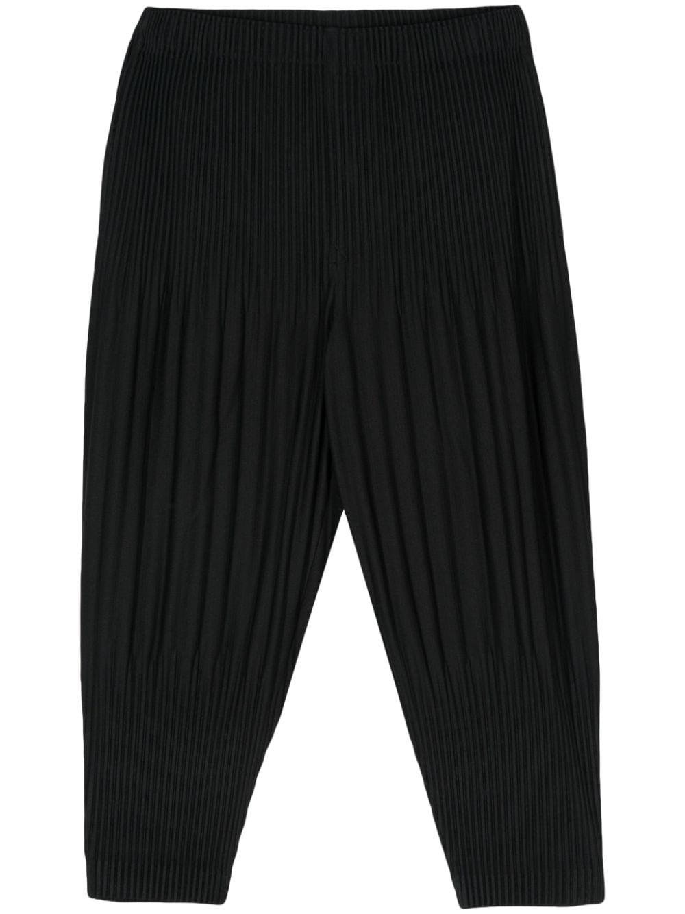 Homme Plissé Issey Miyake plissé tapered trousers - Black von Homme Plissé Issey Miyake