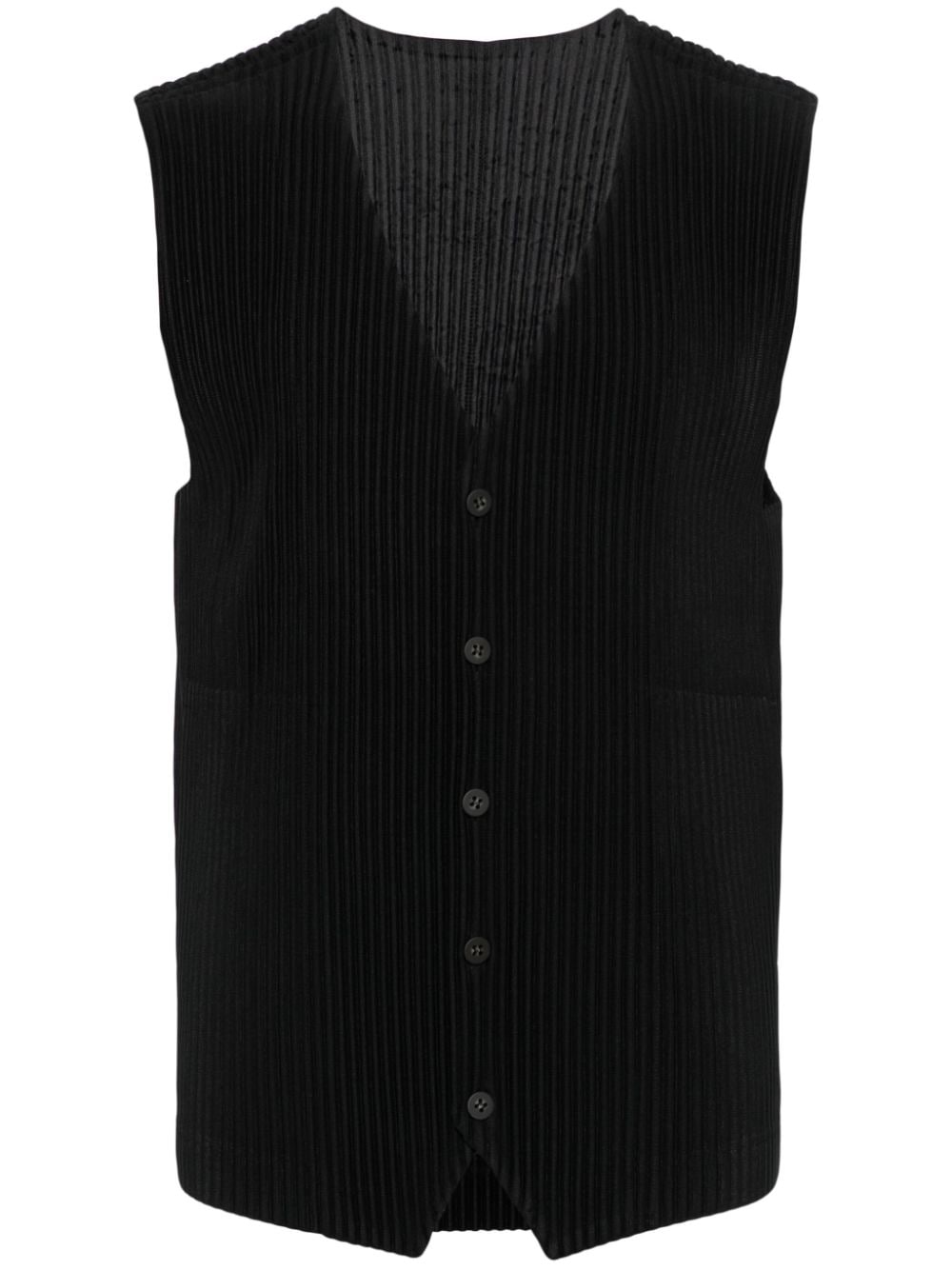 Homme Plissé Issey Miyake plissé vest - Black von Homme Plissé Issey Miyake