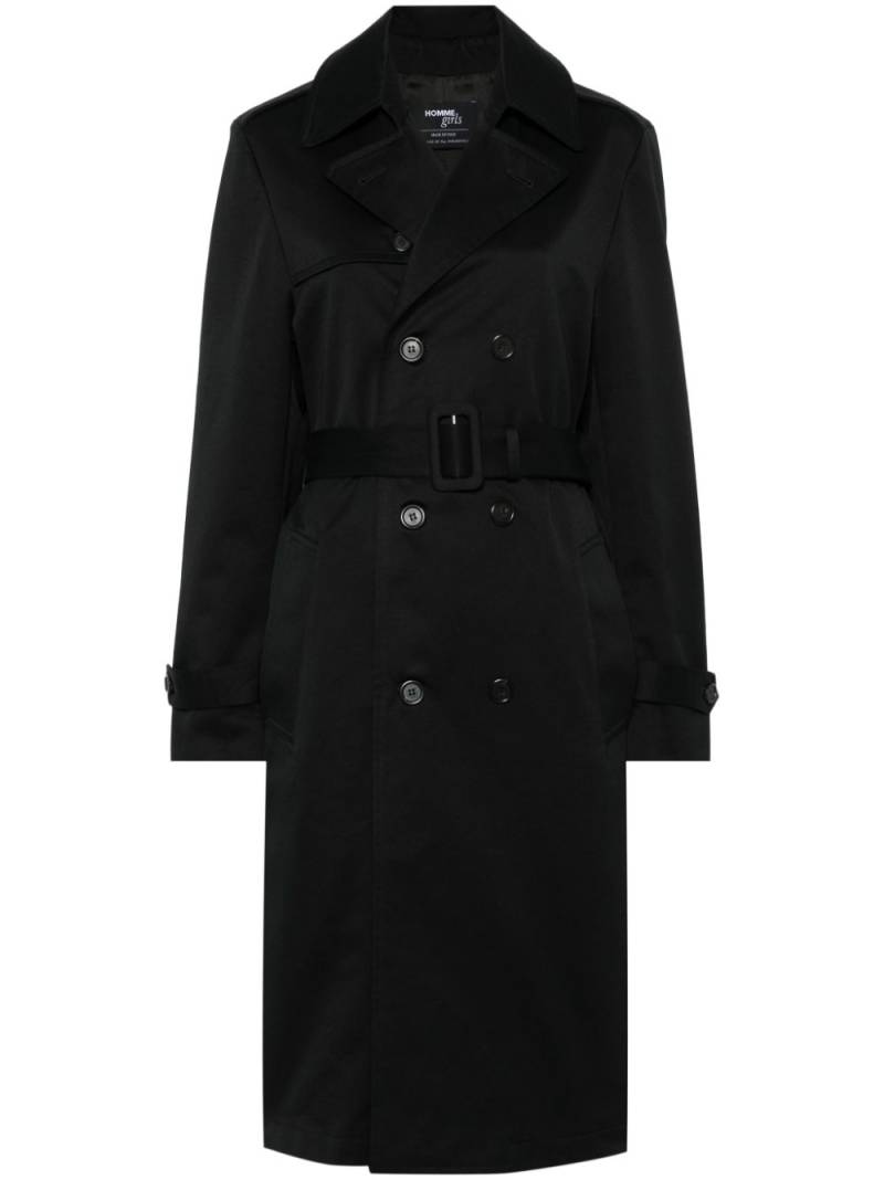 HommeGirls cotton trench coat - Black von HommeGirls