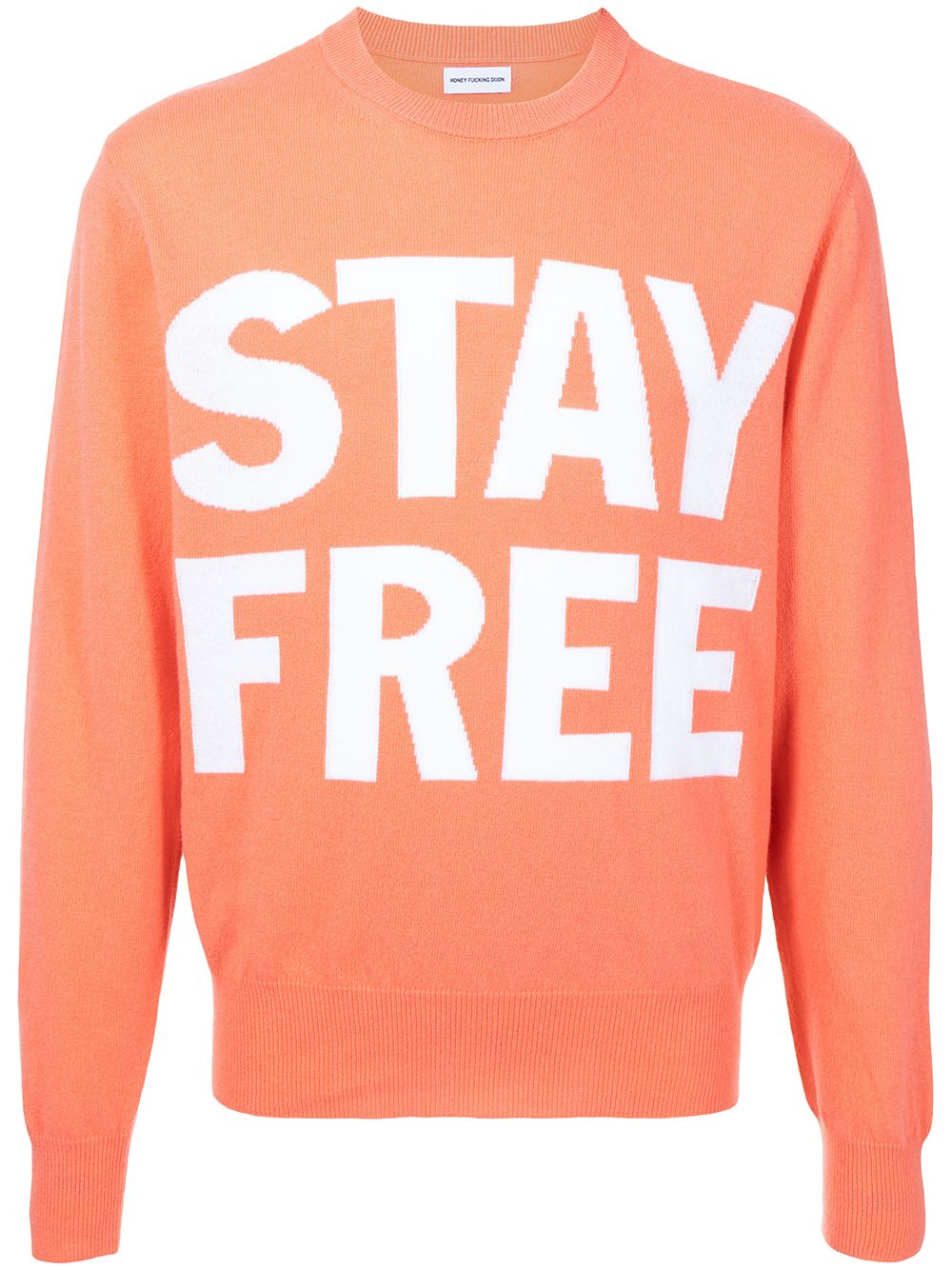 Honey Fucking Dijon Stay Free print sweatshirt - Pink von Honey Fucking Dijon