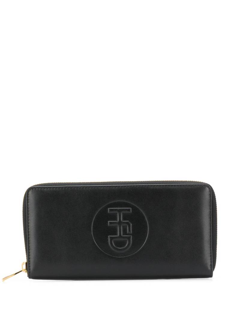 Honey Fucking Dijon embossed logo continental wallet - Black von Honey Fucking Dijon