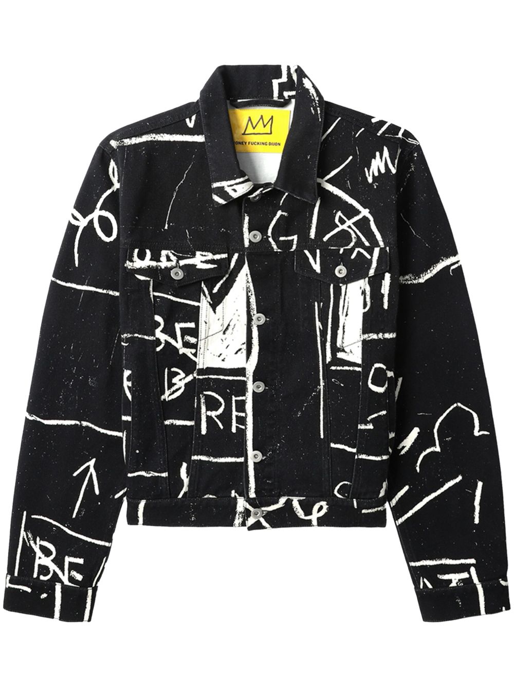 Honey Fucking Dijon graphic-print cotton jacket - Black von Honey Fucking Dijon