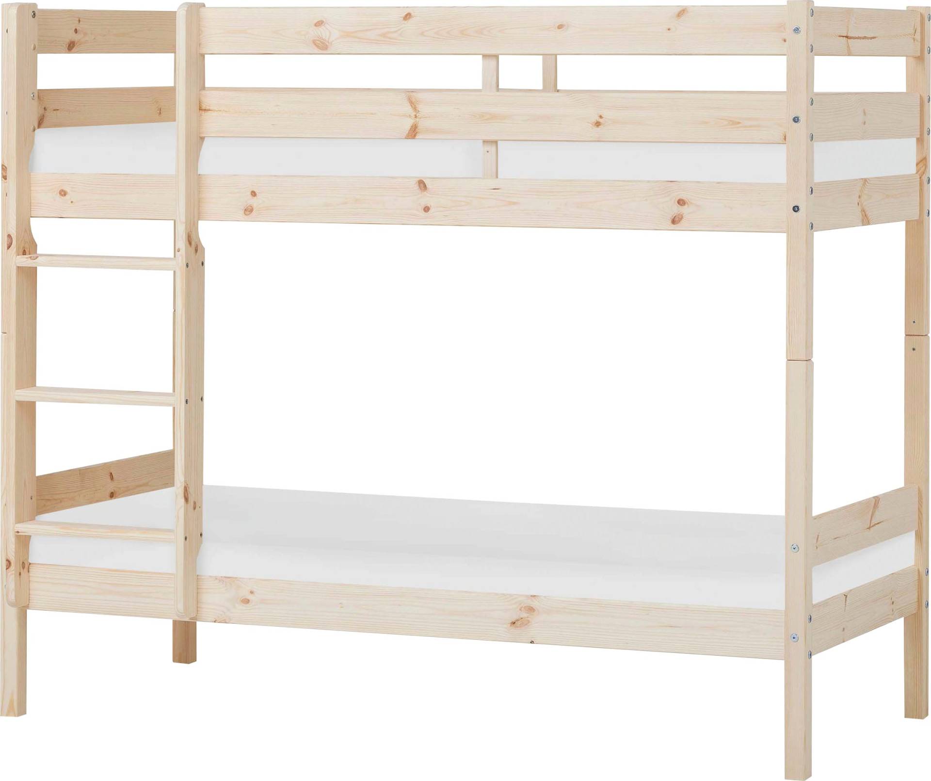 Hoppekids Etagenbett »ECO Comfort Kinderbett 90x200 oder 70x160 aus Massivholz in 4 Farben«, TÜV, FSC und Nordisches Umweltzeichen – wahlweise mit Matratzen von Hoppekids